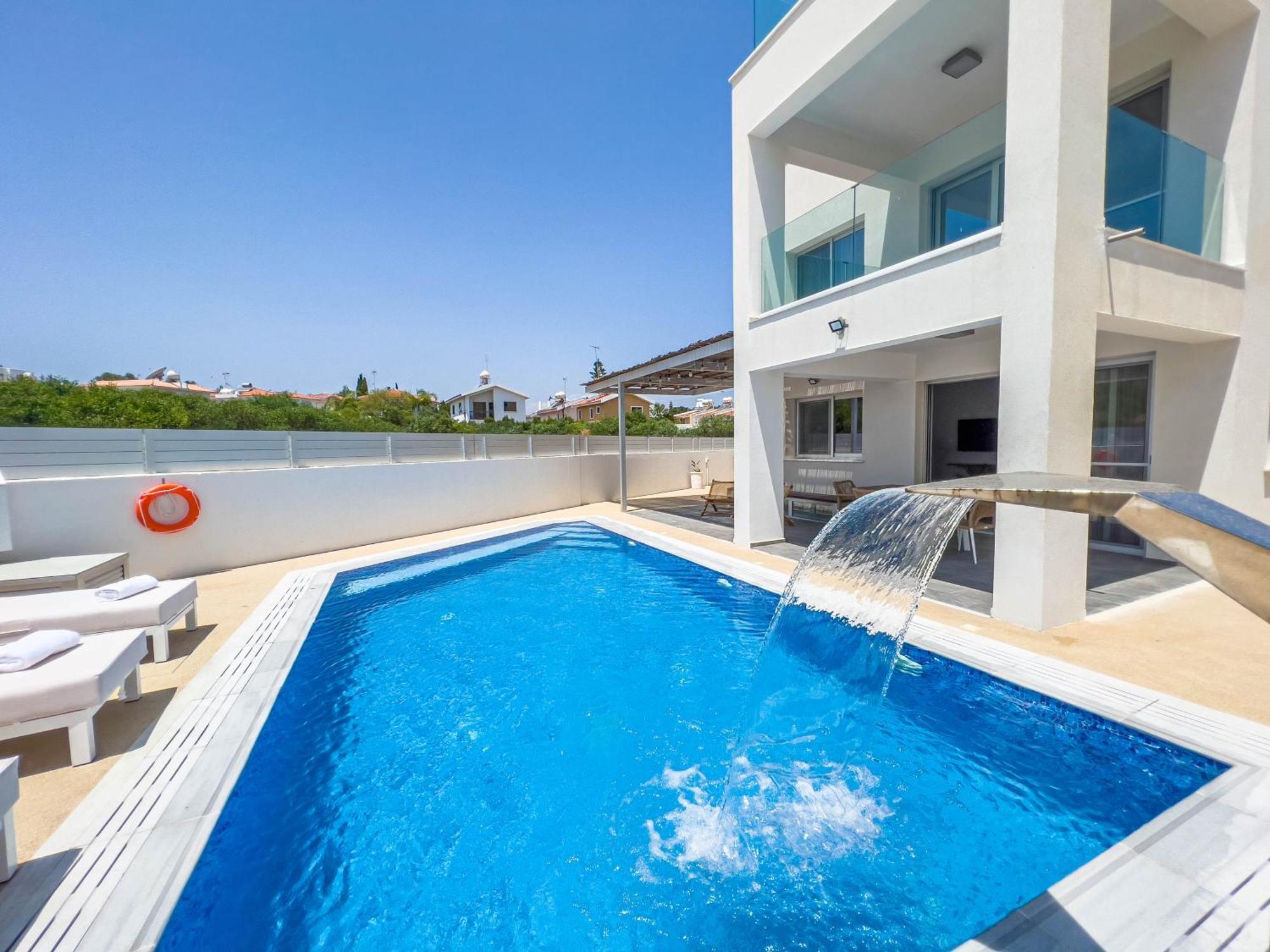 Geo Panoramic Villa +Pool +Game Room +Gym Πρωταράς Εξωτερικό φωτογραφία