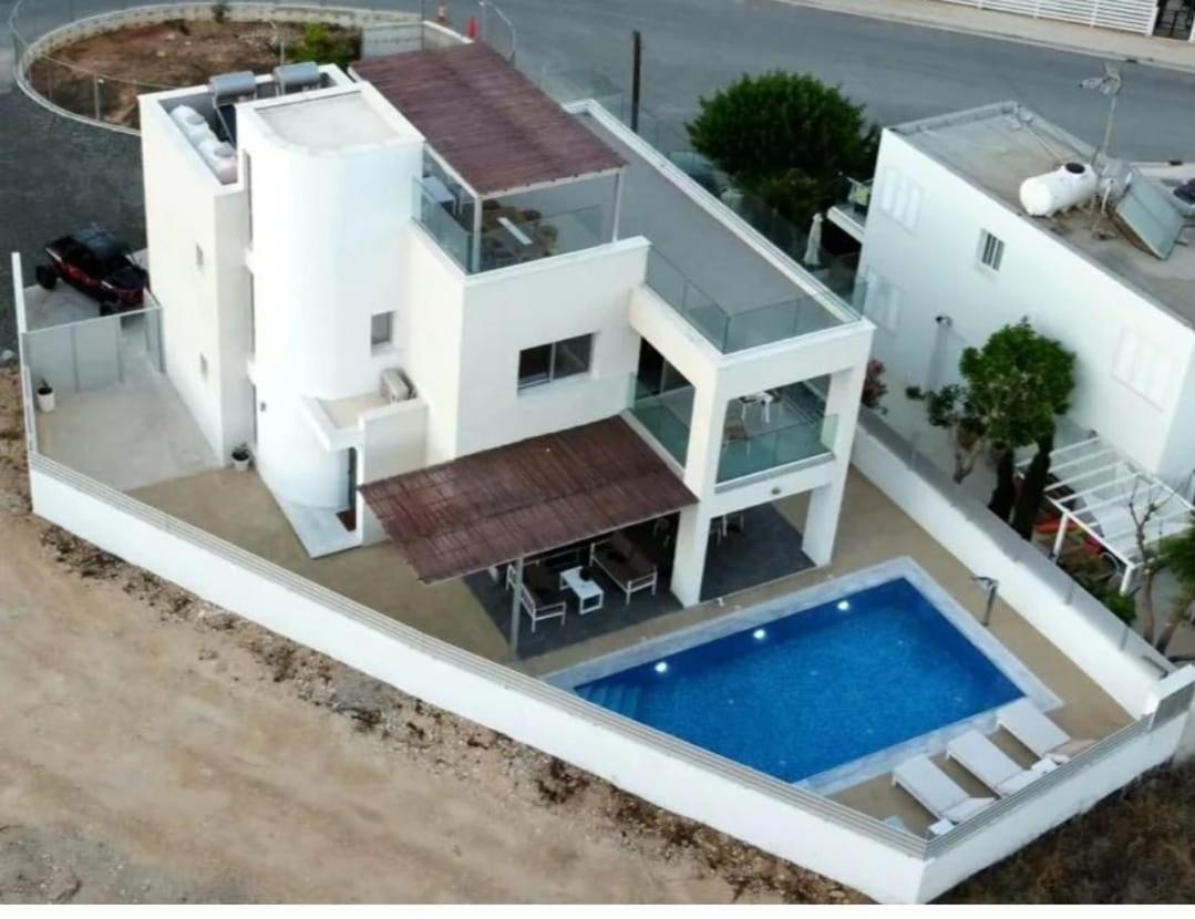 Geo Panoramic Villa +Pool +Game Room +Gym Πρωταράς Εξωτερικό φωτογραφία